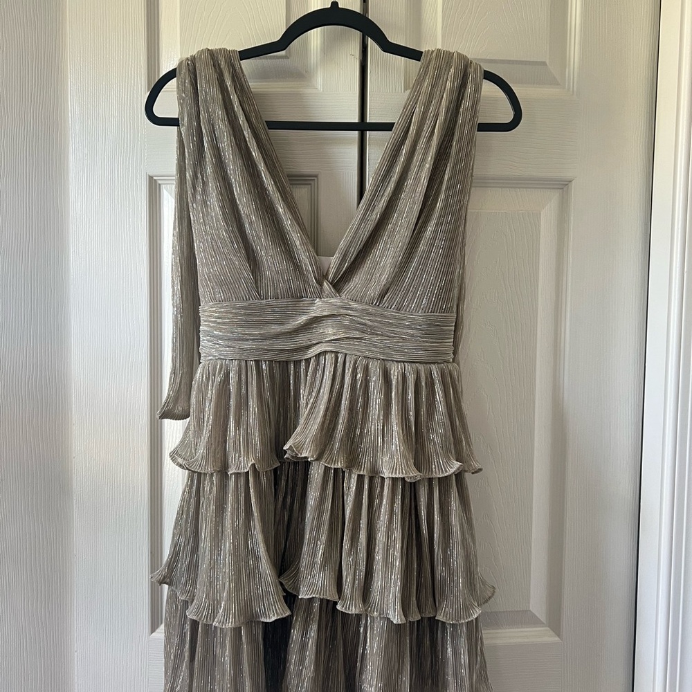 Stile by Per Lei Sparkle Tie Mini Dress